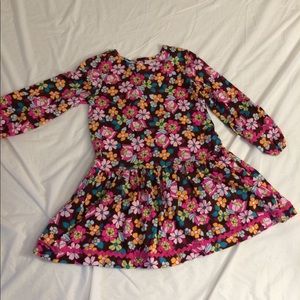 Hanna Andersson Floral Longsleeve Dress 120